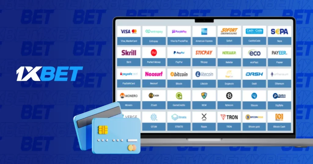 Payment methods in mobile app from 1xBet Cambodia